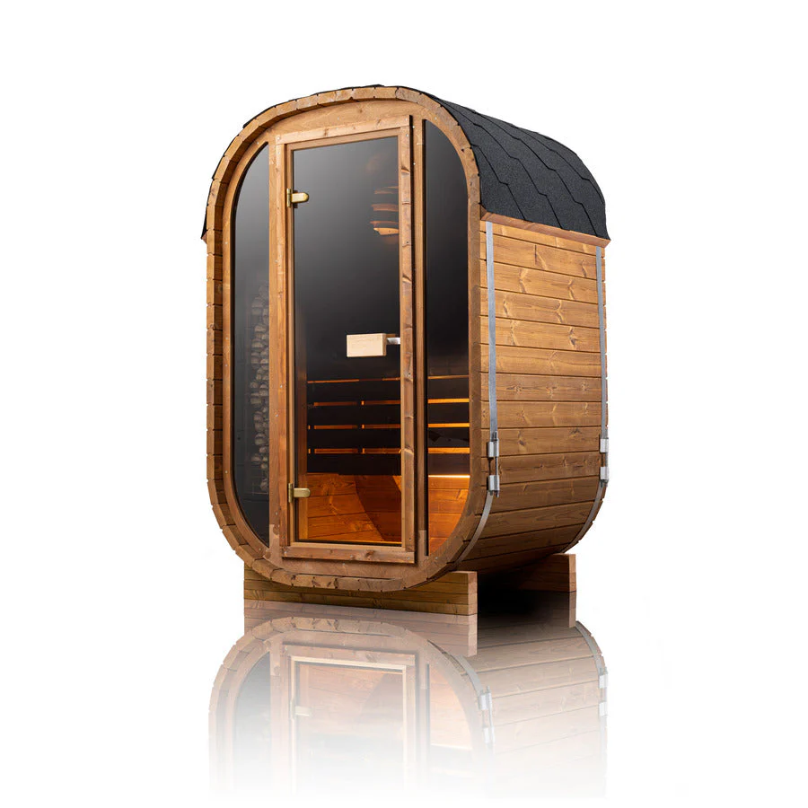 Auris One Luxury Outdoor Cedar Sauna by Orivon Wellness